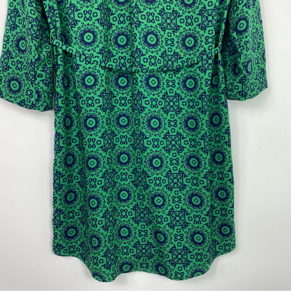 41 Hawthorn dress green and navy blue size medium - Picture 8 of 13